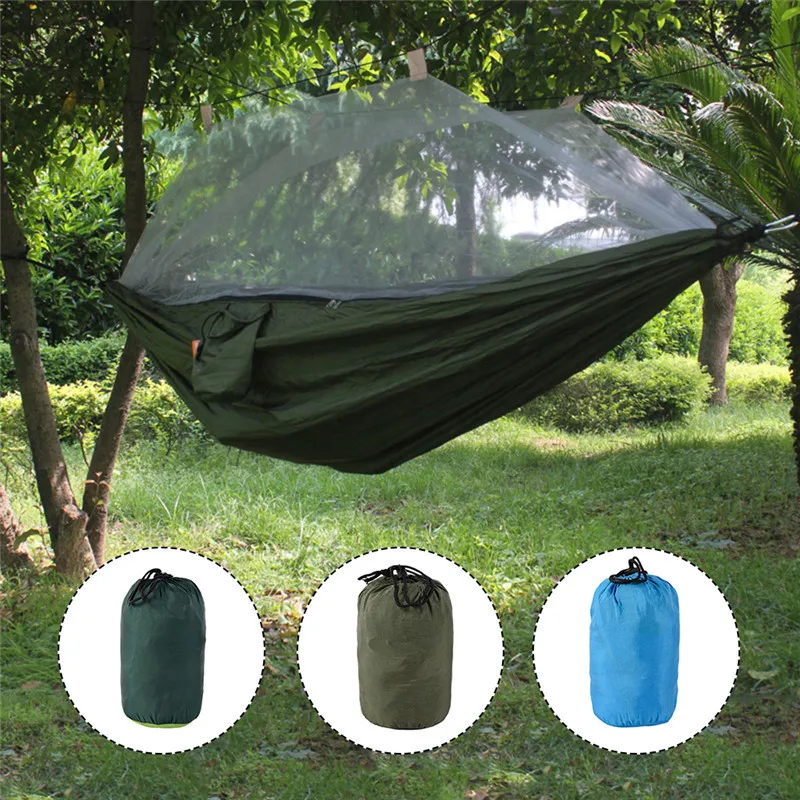 Camping Hammock Tent Lightweight Portable Double Parachute Hammocks