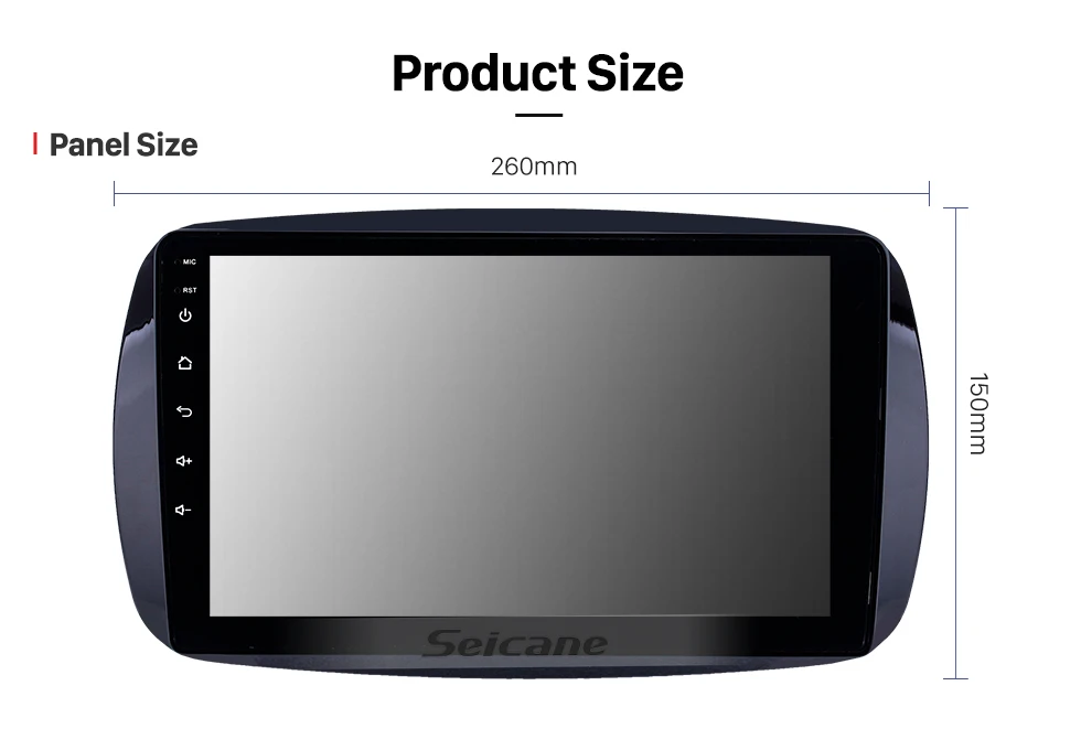 Sale Seicane Car GPS Radio Player For Mercedes Benz Smart 2016 with Bluetooth AUX support DVR Carplay OBD Steering Wheel Control 14