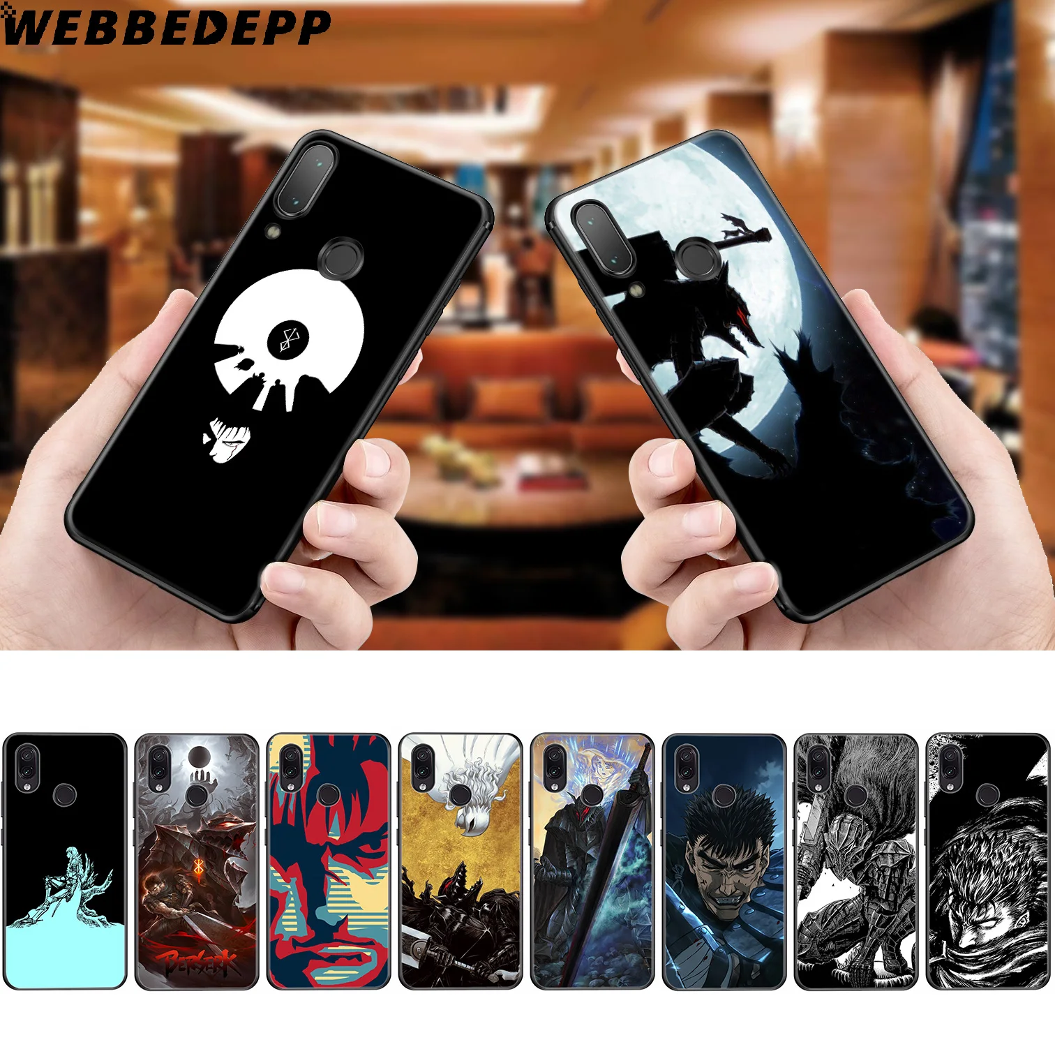 Мягкий чехол WEBBEDEPP Berserk Guts Anime для Xiaomi Redmi K20 7A 4A 4X 5 5A 6 6A S2 Note 8 4 7 Pro Plus Prime | Мобильные