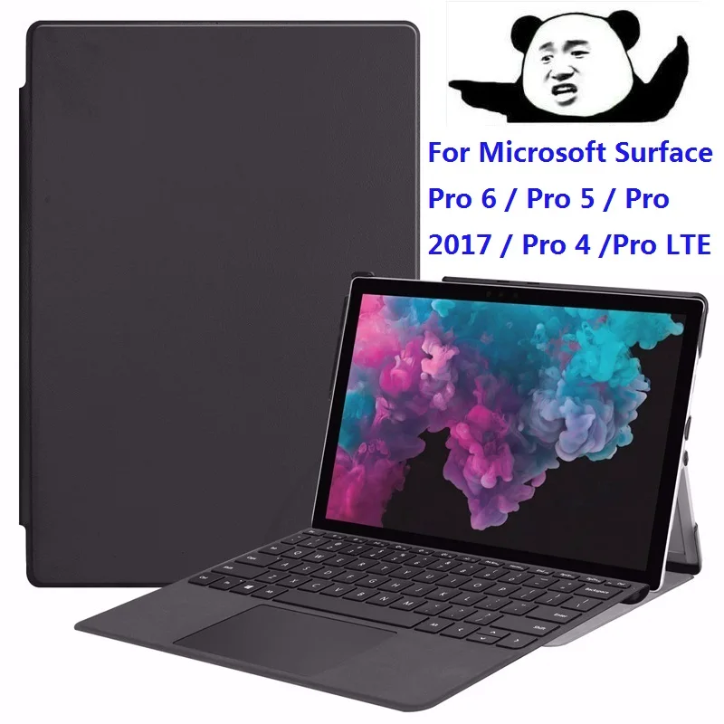 Скидка Умный чехол подставка для microsoft Surface Pro 4 5 6 из искусственной кожи для microsoft Surface Pro 6 5 12,3 , защитный чехол подставка для планшета