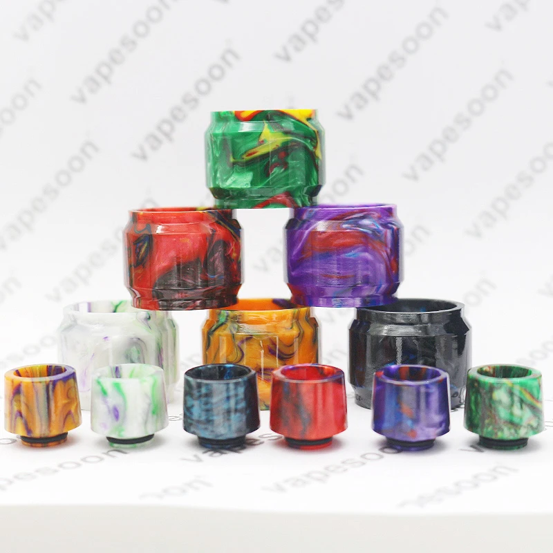 Coloful Resin Replacement Extend Convex Pyrex Glass Tube