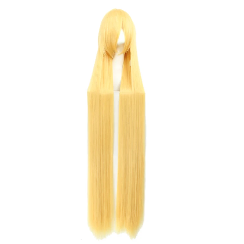 

150CM Basic Anime Blonde Straight Long Bang Heat Resistant Halloween Cosplay Wig