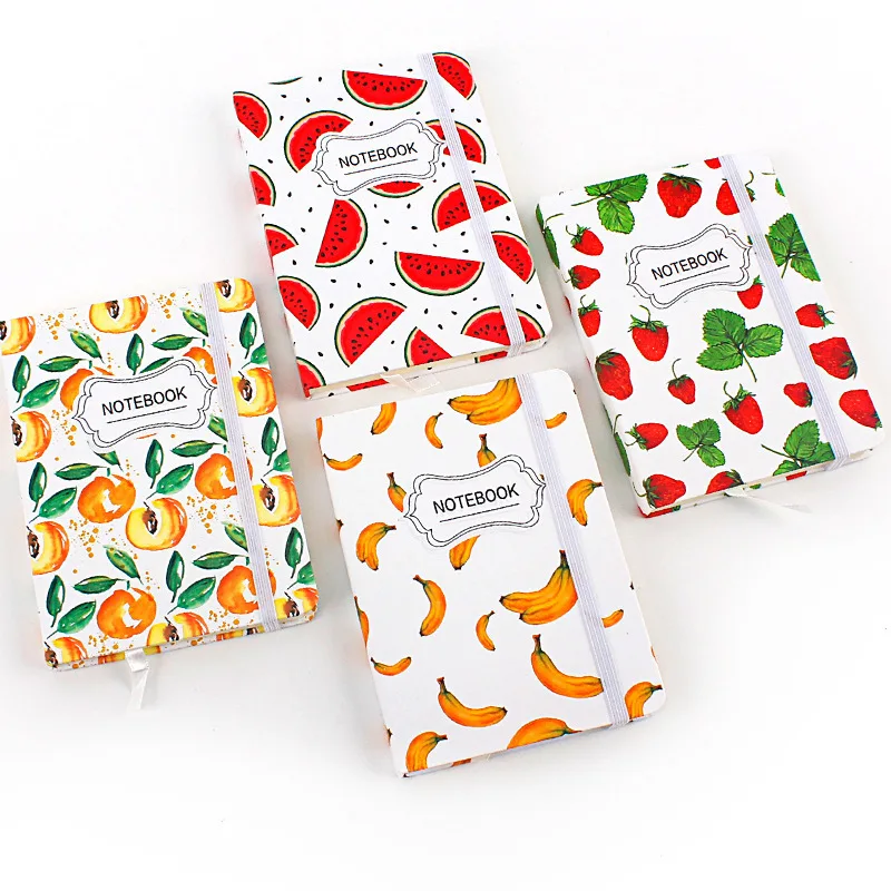

ZTJUGAL Korean stationery Fruit Notebook A5 Schedule Book Horizontal Page Watermelon Notepad Diary 96Sheets School WJ-XXWJ503-