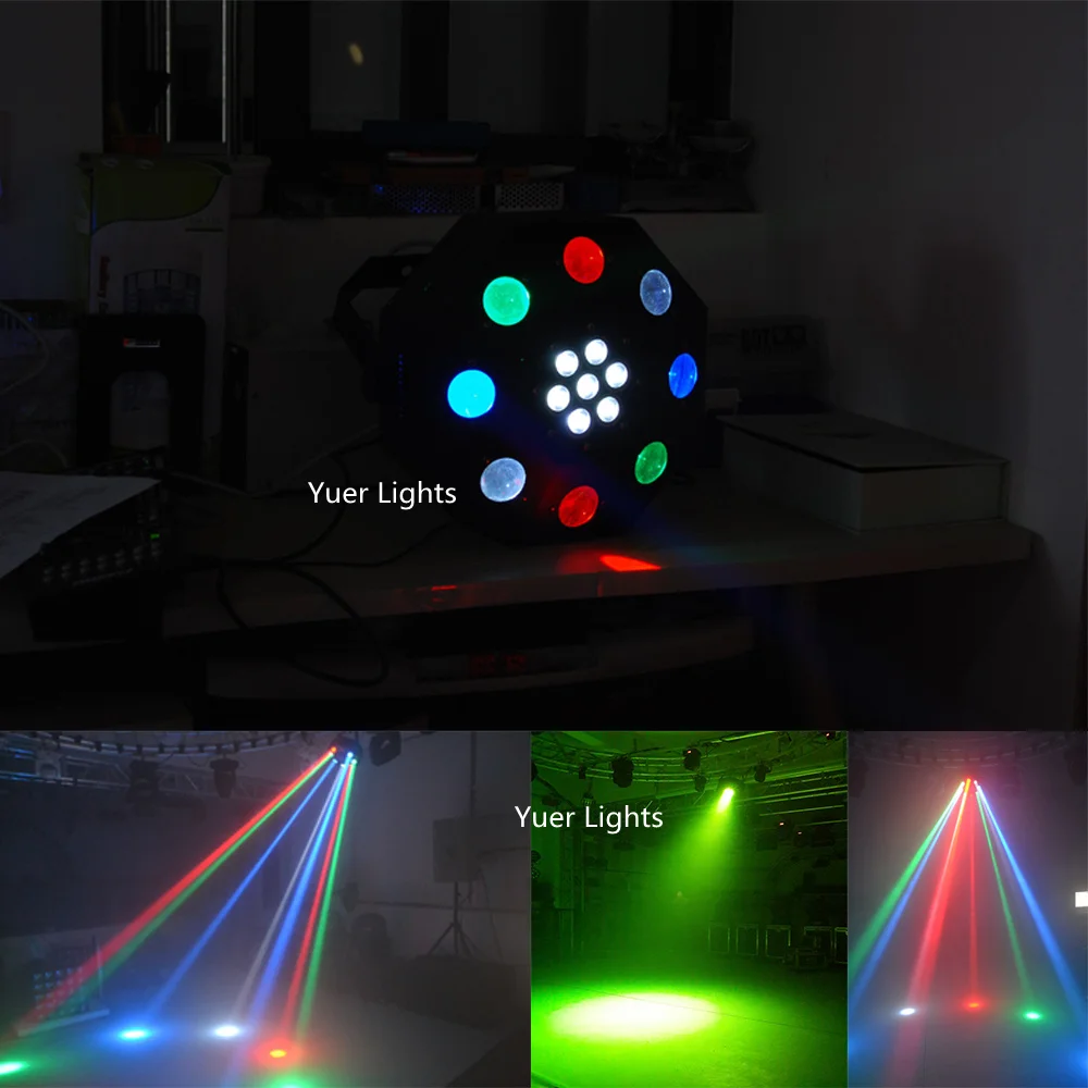 Yuer Eyourlife светодиодный танцующий напольный светильник 120 Вт RGBW сценический светильник с движущейся головкой DJ DMX512 Диско Лазерный проектор светильник
