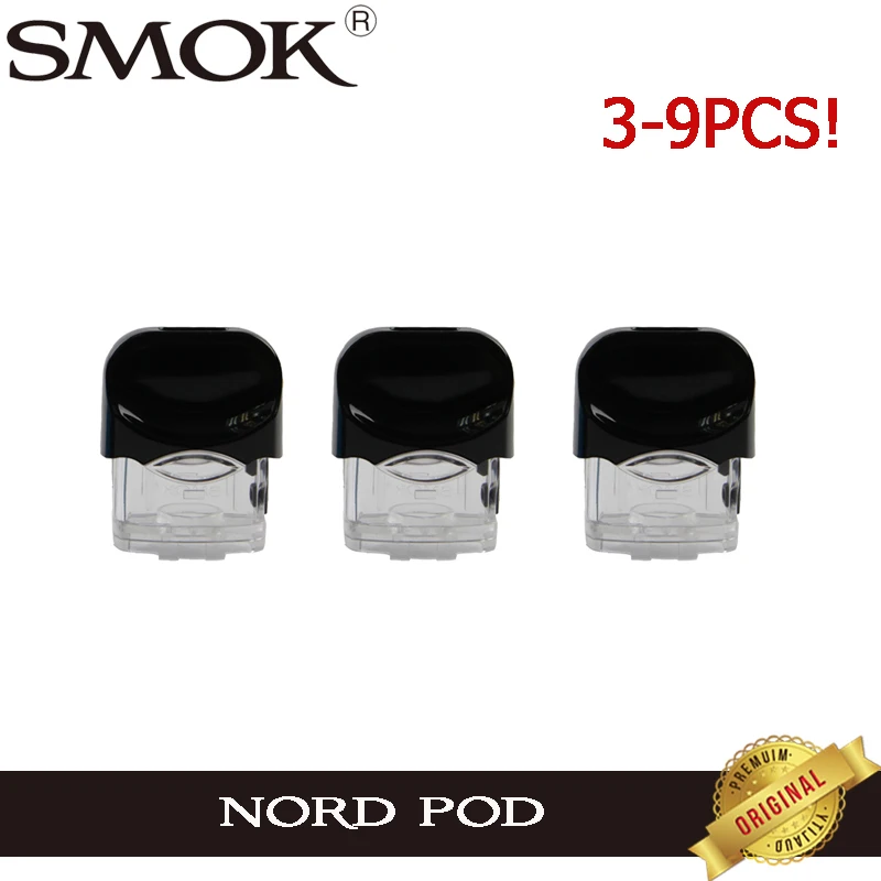 

3pcs-9Pcs Original SMOK Nord Replacement Pod 3ML Atomizer Tank Vaporizer for E Cigarette SMOK Nord Pod System Vape Kit
