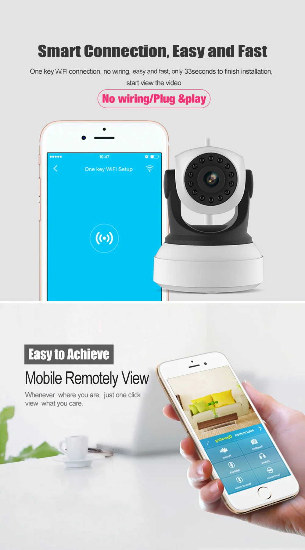 C24s Лидер продаж H.264 2mp 1080 P Wi-Fi ip-камера TR расстояние 10 м поддержка ночного видения