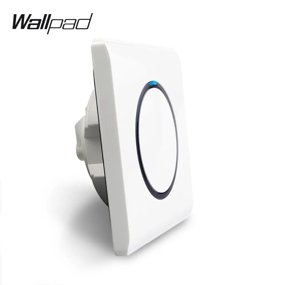 

L6 White Classic 1 Gang 1 Way 2 Way Random Click Push Button Wall Light Switch With LED Indicator Fireproof PC