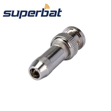 Superbat 10pcs free shipping RF BNC Connector Crimp with Jacketed Plug for Coaxial Cable RG58,RG142,KSR195,LMR195