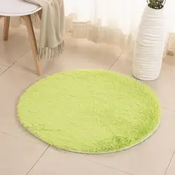 Пушистый круглый коврик ковры для Декор в гостиную искусственного меха ковер для детской комнаты длинные плюшевые ковры для спальни
