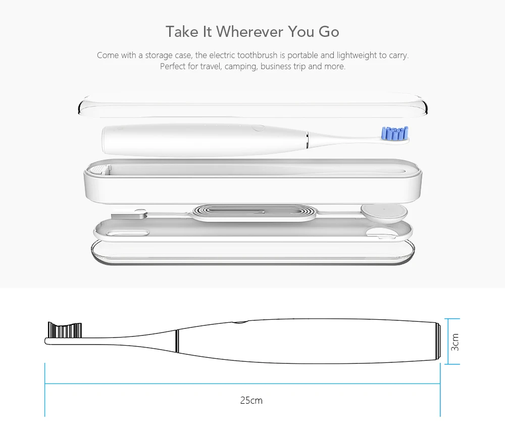 1 Oclean SE перезаряжаемая звуковая электрическая зубная щетка международная версия управления приложением с 2 головками и 1 настенным держателем