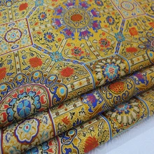 Китайский ветер, Монголия, тибетская ткань для одежды, декоративная пленка, халат, ручная работа, антикварная жаккардовая парча, шелковая ткань