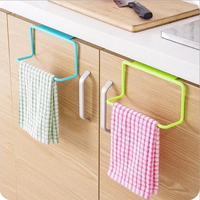 1pc Over Door Towel Holder Rack Rail Cabinet Cupboard Hanger Bar 1pc Over Door Towel Holder Rack Rail Cabinet Cupboard Hanger Bar Hook Bathroom Kitchen Home Top