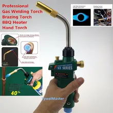 Braze Welding Torch MAPP Propane Gas Torch Self Ignition w Trigger TurboTorch Rothenberger Style CGA600 Heating Solder Burner