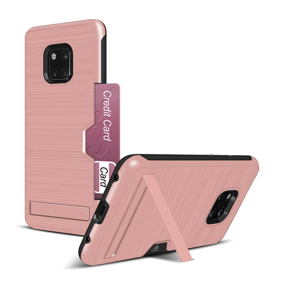 

Ultra-thin Phone Cases For iPhone X XR XS Max 7 8 6 6s Plus PC + TPU case For Huawei Mate 20 Pro P30 Kickstand Back Cover