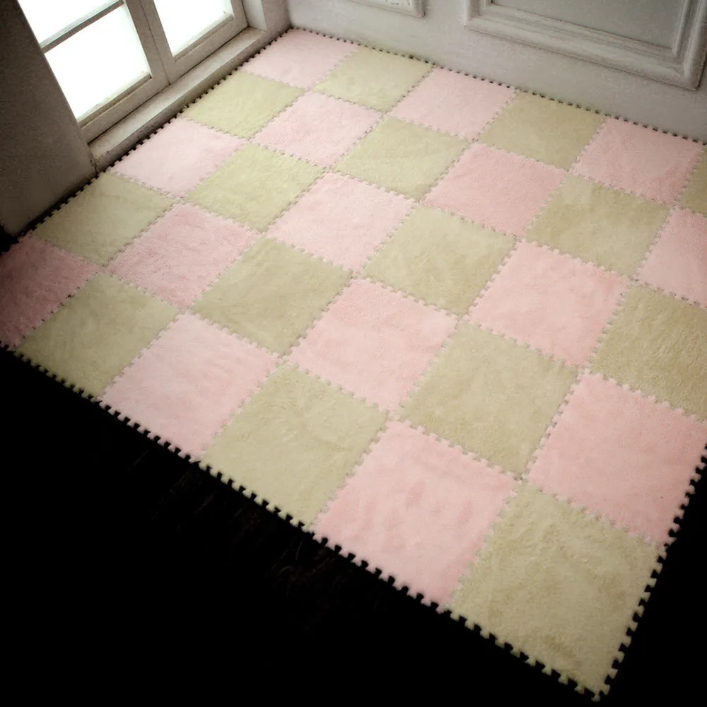 25X25cm Детский ковер из искусственной овчины коврик для стула спальни