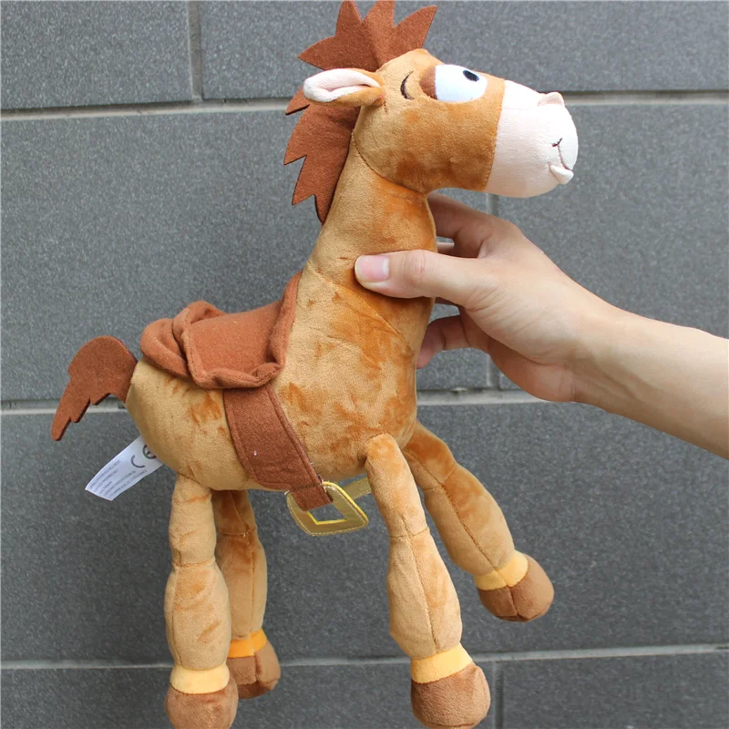 Tanie 1 sztuka 35cm = 13 cal oryginalny toy story 4 pluszowe Bullseye koń śliczne drzewno koń dla dzieci prezent dla dzieci dzieci pluszowe zabawki zabawki dla dzieci