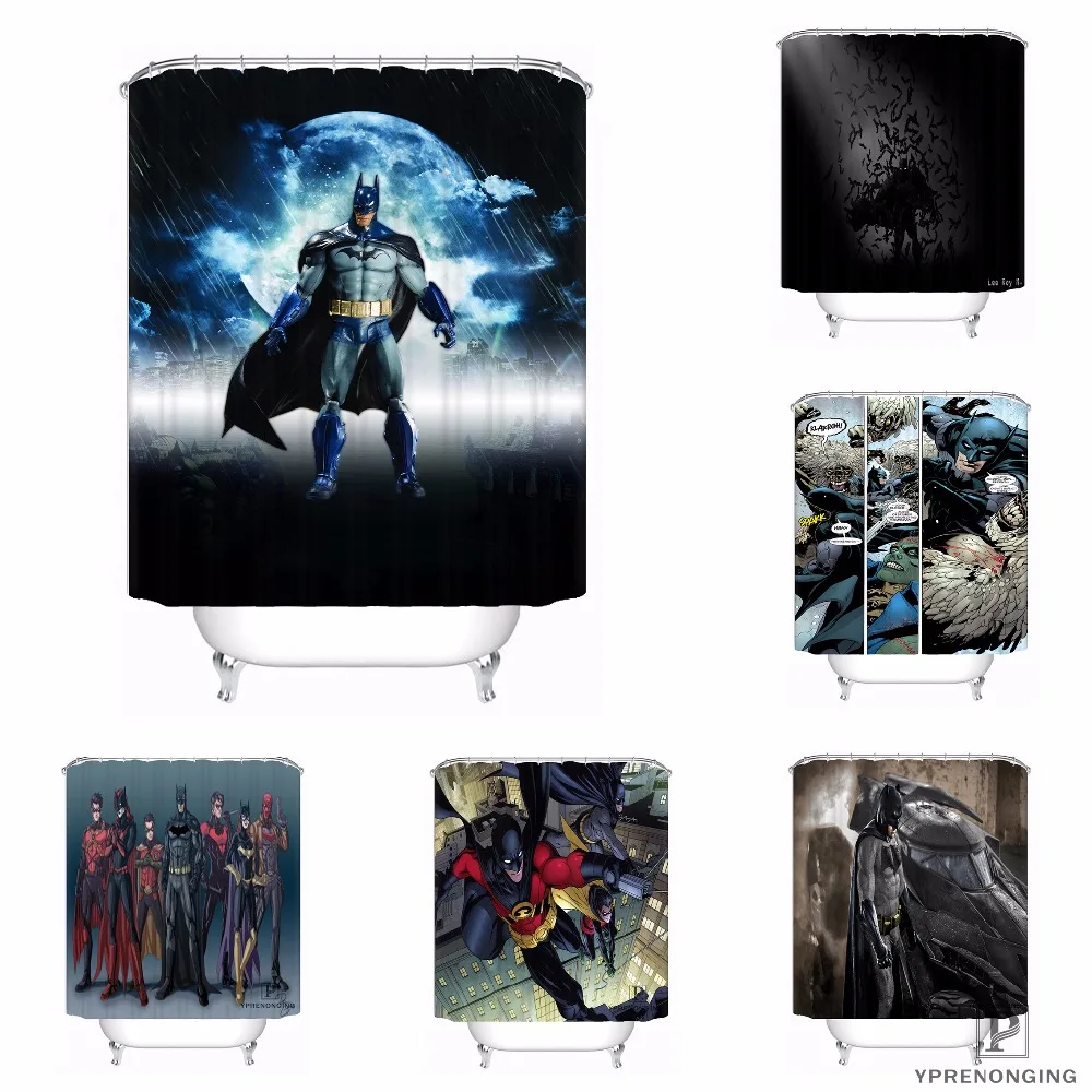 Buy Custom Batman Cartoon Fashion Waterproof Shower