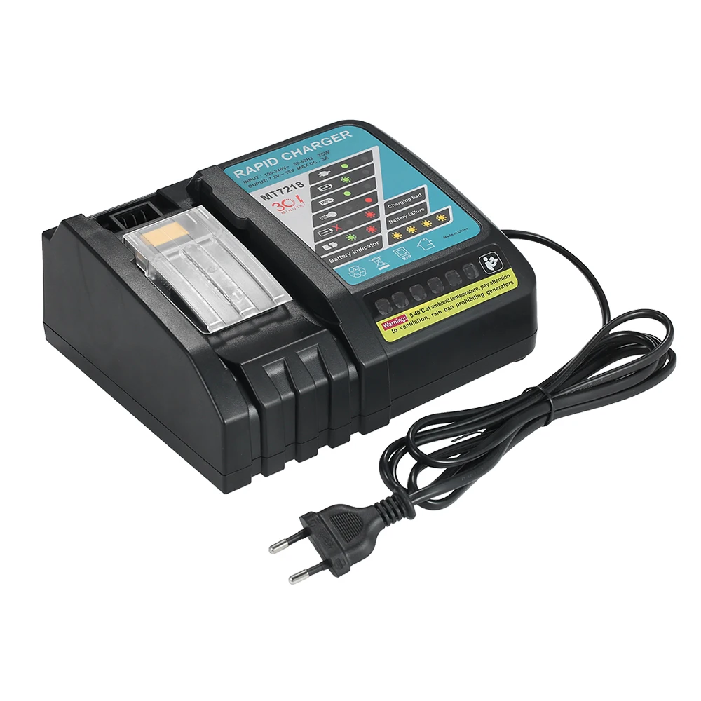 

3A power tool Battery Charger Screwdriver Li-ion Battery Replacement for Makita DC18R /18RA BL1830/1815/1840/1850 14.4V-18V