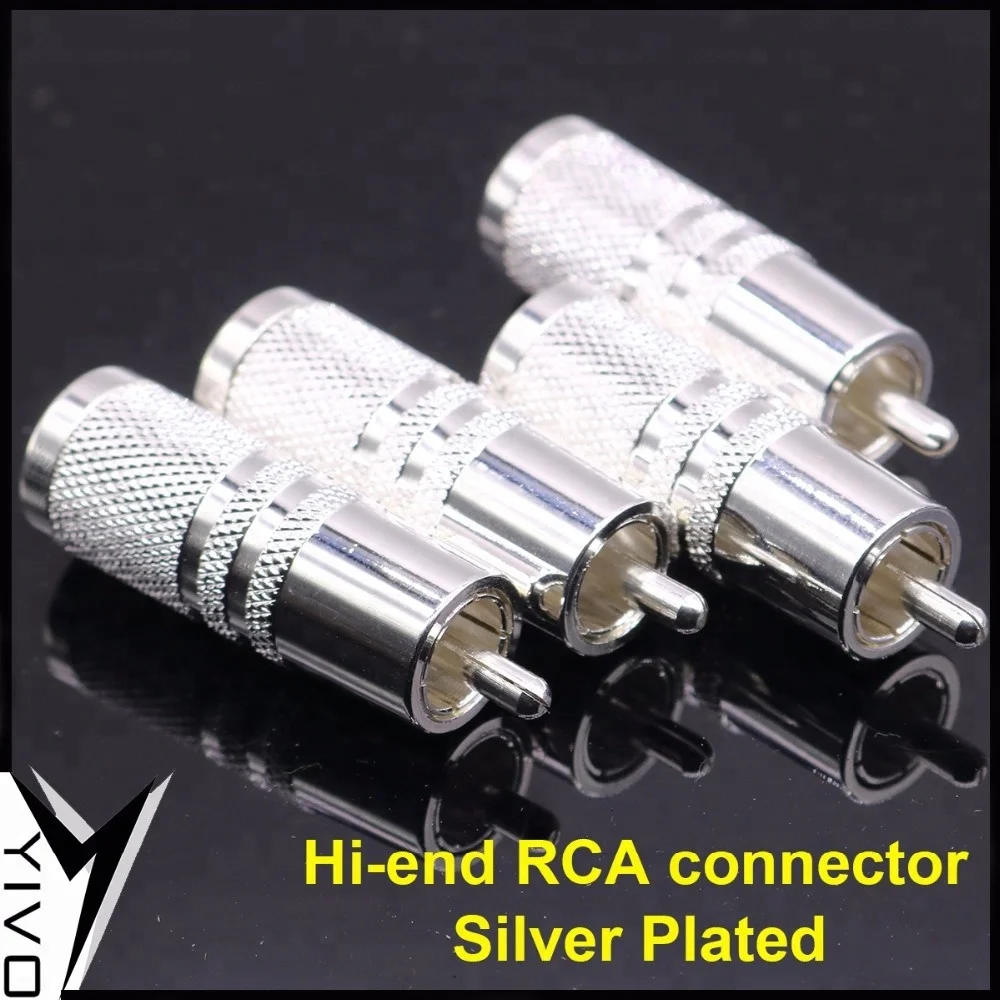 8 шт. YIVO Hi End HIFI DIY посеребренный Аудио Видео Разъем Разъемы vga RCA адаптер разъем