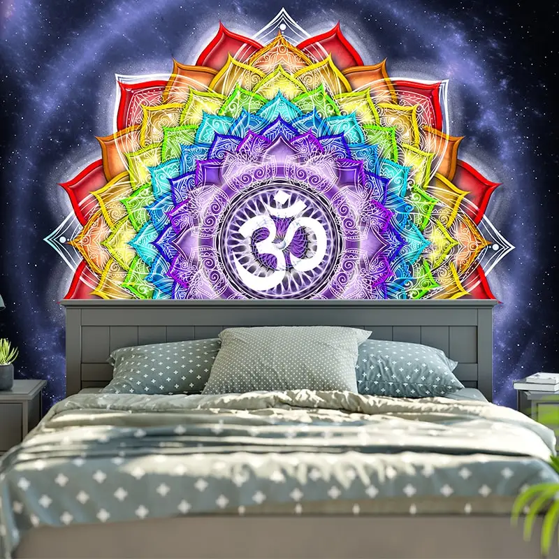  Colorful Wall Hanging Tapestries Indian Mandala Tapestry Hippie Chakra Tapestry Boho Decor Wall Clo