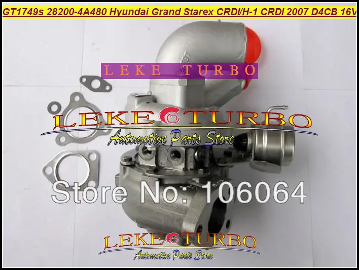GT1749S 28200 4A480 53039880145 53039880127 Турбокомпрессор Для HYUNDAI Grand Starex CRDI 2007 D4CB 16V 2.5L 170HP|turbocharged