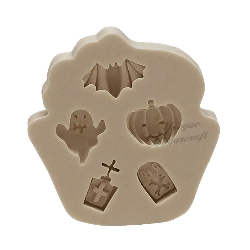 Yueyue Sugarcraft силиконовая форма на Хеллоуин помадка форма для украшения торта инструменты шоколадная форма