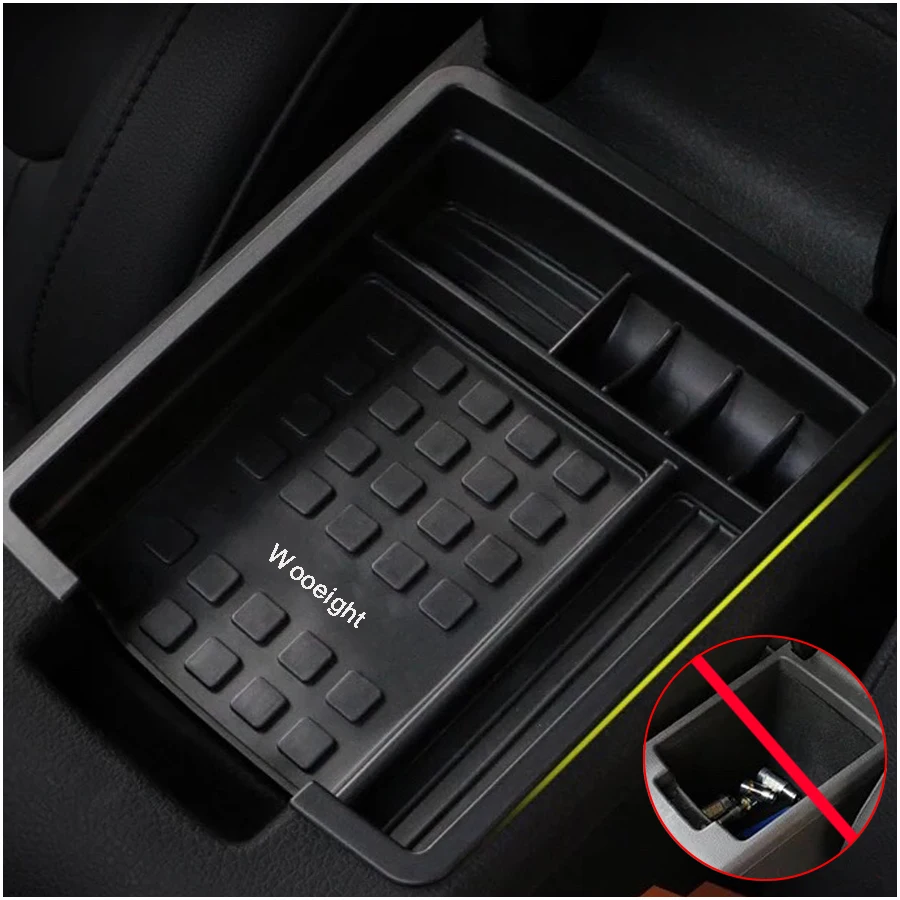 Wooeight Car Glove Box Organizer Armrest Secondary Storage Center Console Tray Box For VW Volkswagen Sagitar 2014 (5)