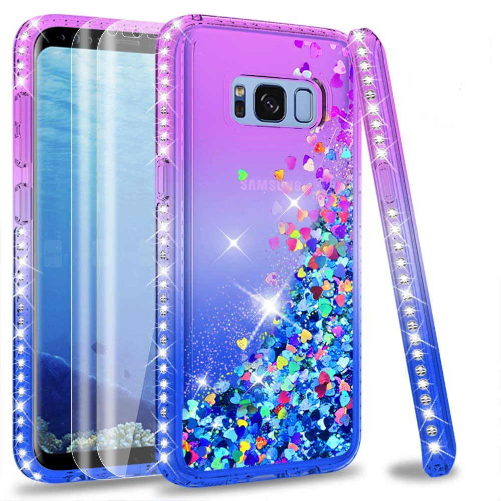 Diamond Glitter Liquid Case For Samsung Galaxy S8/S8 Plus Coque Sparkly Flowing Quicksand TPU Silicone Protective Phone Cover |