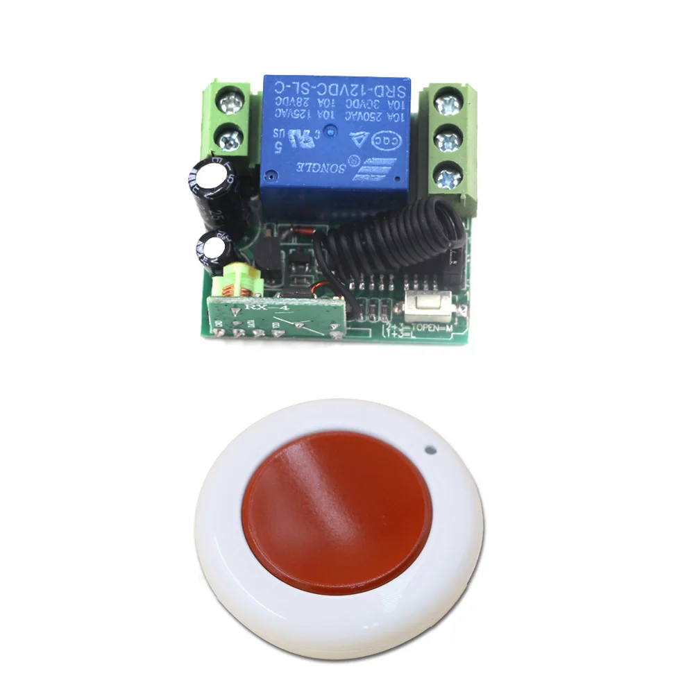 

2017 New Arrival DC12V 1CH RF Wireless Remote Control Transmitter & Receiver Mini Size Control for Smart Home 315mhz 433mhz