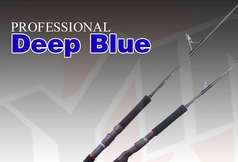 KUYING DEEP BLUE 1,56 м 1,68 м 1 секция приманки для рыбалки, удочка для ловли на крючок, литье спиннинга, детали FUJI, удочки из углеродного волокна, тростниковая палка DeepSea