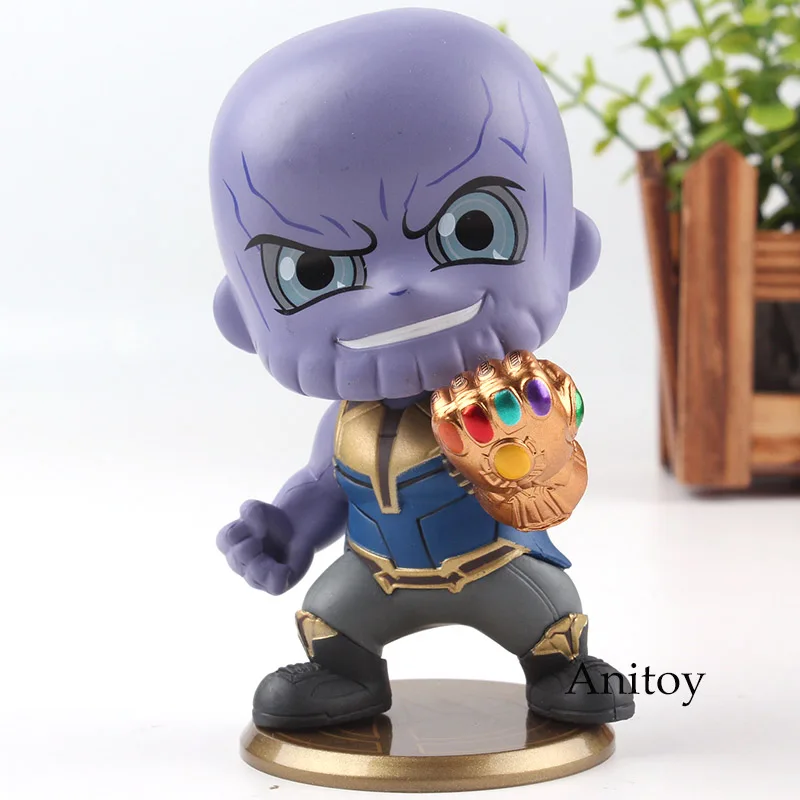Marvel Avengers 3 Infinity War Figures Thanos Toys Q Version Bobble Head Action Figure PVC Collection Model Toys for Children