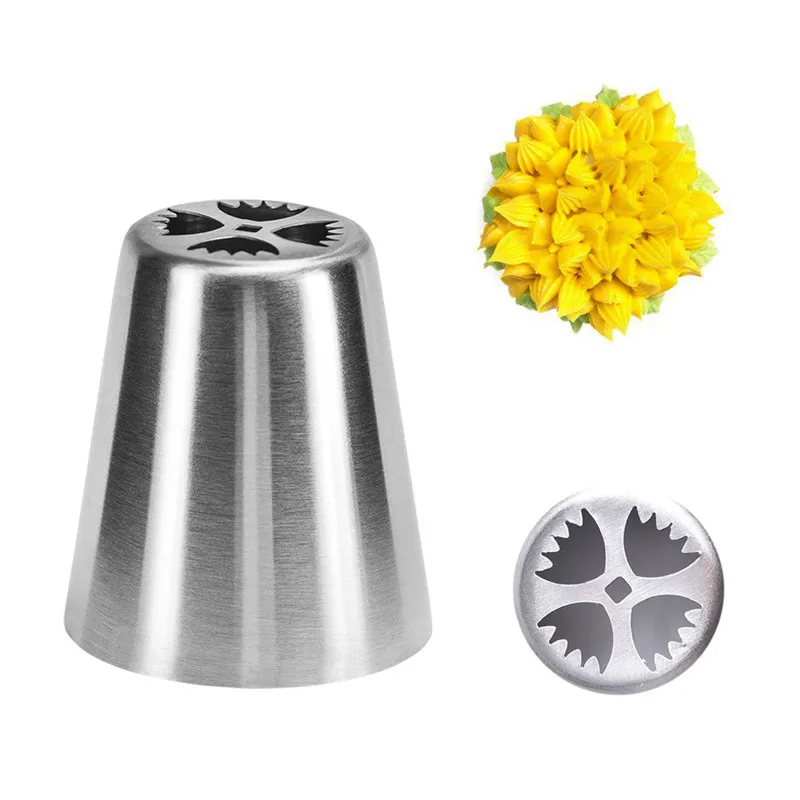 

VOGVIGO 1pc Russian Piping Baking Bakeware Icing Pastry Nozzles Fondant Cupcake Cake Cream DIY Chocolate Sugarcraft Tools