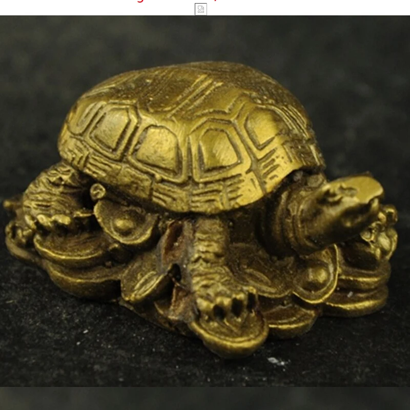 

5606++China Handwork Brass Carving Tortoise Rare Statue