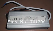 Mode commutateur 5v/60w, alimentation IP68, entrée