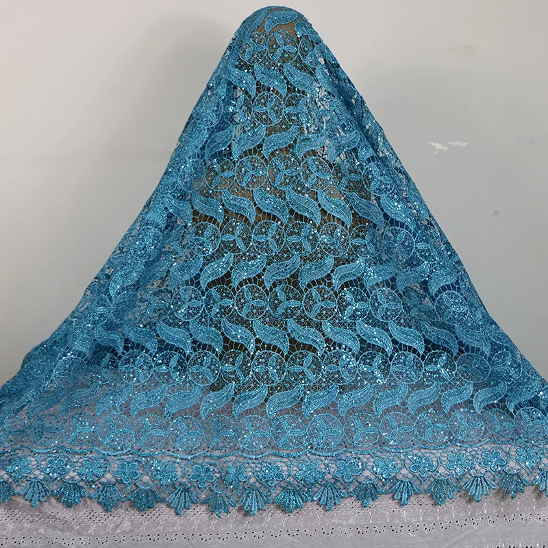 

Free shipping!new design beautiful cord lace fabric /high quality water soluble lace Fabric 2016