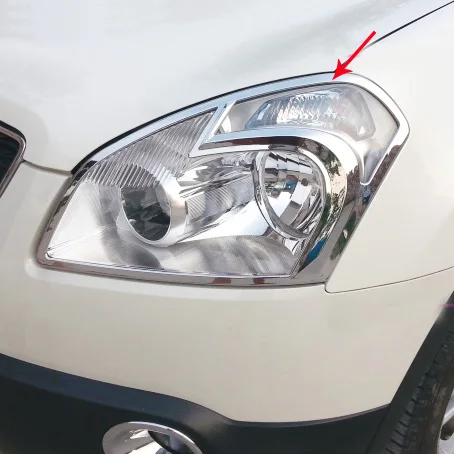 Автомобильный Внешний Хром для Nissan Qashqai J10 Dualis + 2 передних фары задние крышка