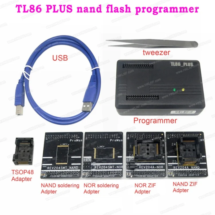 Proman TL86_Plus TSOP48/56 Профессиональный Nand Nor программист инструмент для ремонта копия NAND FLASH восстановление данных - Цвет: TL86-PLUS