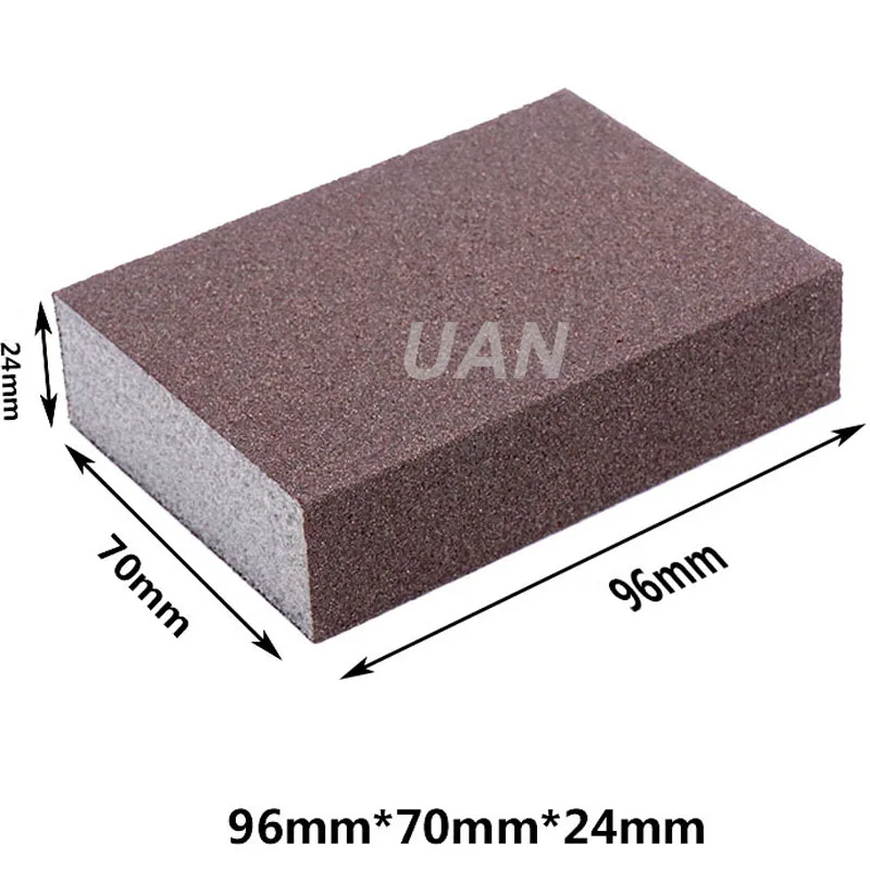 URANN высокое качество двусторонняя шлифовальная губка наждачная бумага/наждачная бумага блок зернистости 60 80 120 180 240 320 400 600
