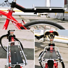 8 кг Емкость велосипедные подножки велосипед багажное оборудование для велосипедных аксессуаров MTB велосипед несущая стойка сиденье стойка задняя полка установка компонент
