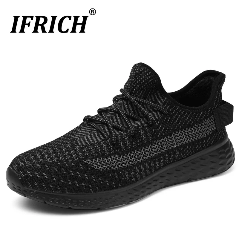 

Men Running Shoes Ifrich 2019 Male Sneakers Mesh Breathable Starry Jogging Shoes Low Top Lace-Up Jogging Shoes