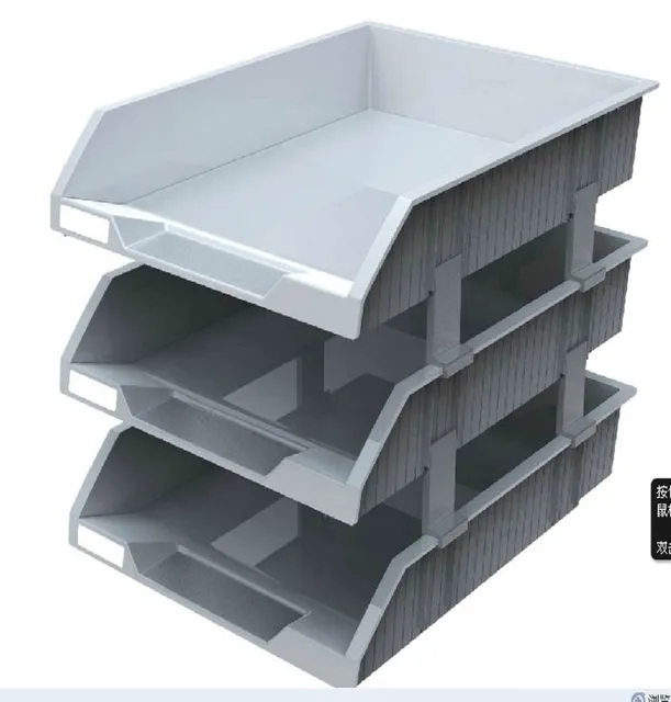 Bloque de tres archivos, oficina de escritorio trama de datos de