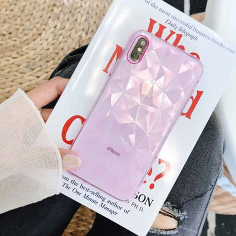 

for iPhone 7 case silicone Glossy ultra-thin black translucent soft shell for iphone case logo Geometric for iphone xs case