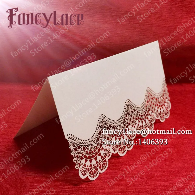 

50X Lace Flower Laser Party Table Name Place Cards Wedding Table Decoration Wedding favors And Gifts Party Supplies Party Decor