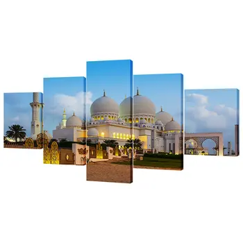 

Artryts Canvas HD Printed Posters Home Decor Framework 5 Pieces A Day At The Mosque Paintings For Room Wall Art Pictures