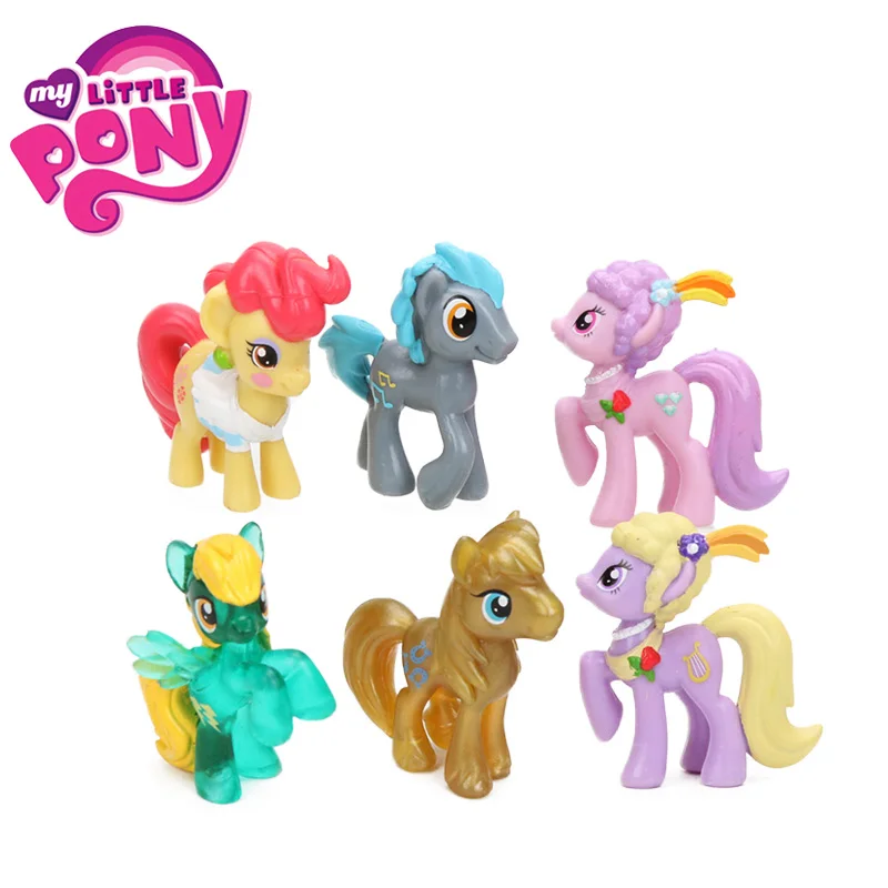 1 шт. игрушки My Little Pony Mini Pony ПВХ фигурки героев дискорд Радуга Дэш сумеречные искорки Спайк Пинки Пай DJ Pon-3 игрушки куклы