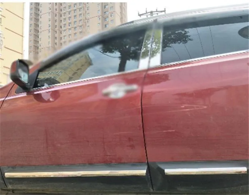 

Stainless Steel car body side moldings side door decoration For Nissan Qashqai 2008-2015 J10 4PCS/SET Car Styling