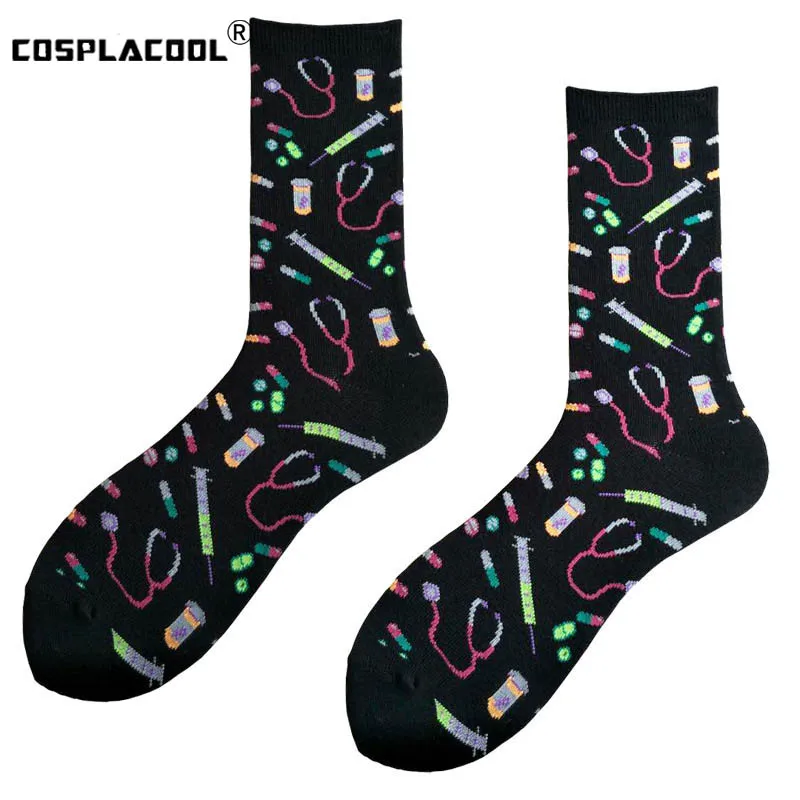 

Cool Men Happy Cotton Socks Wedding Creative Sokken Crew Hip Hop Socks Colorful Funny Socks Unisex Calcetines Hombre Divertidos