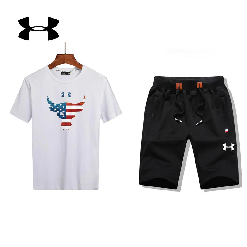 

Under Armour Men sport shirt summer clothing camiseta deportiva hombre comfort comping running training suit China size L-4XL