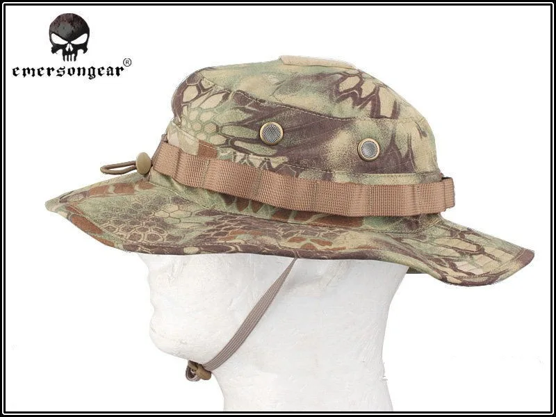 Emerson Boonie Hat Tattico Militare Army Hat Anti-Raschiare Griglia Tessuto Cappello Del Camuffamento Kryptek Mandrake Caccia Cap Em8737