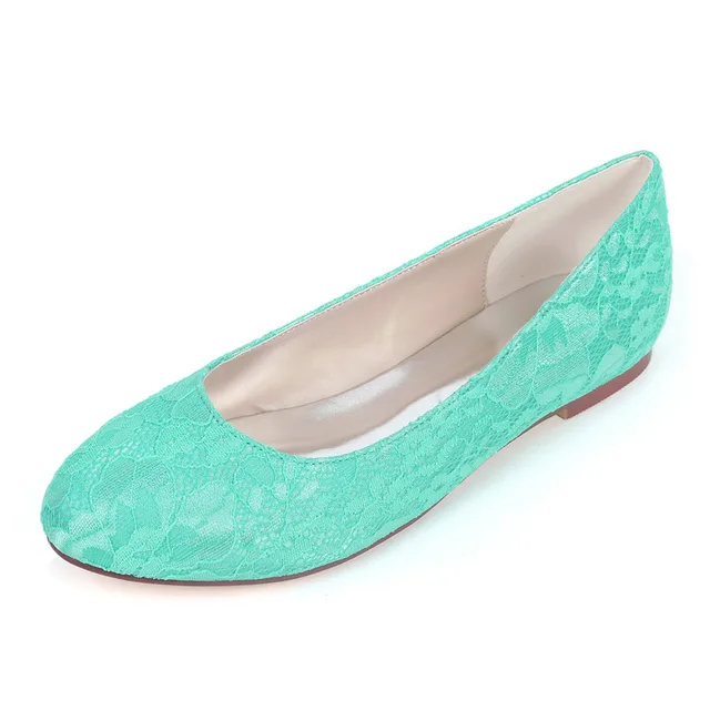 Turquoise Shoes Wedding Dress